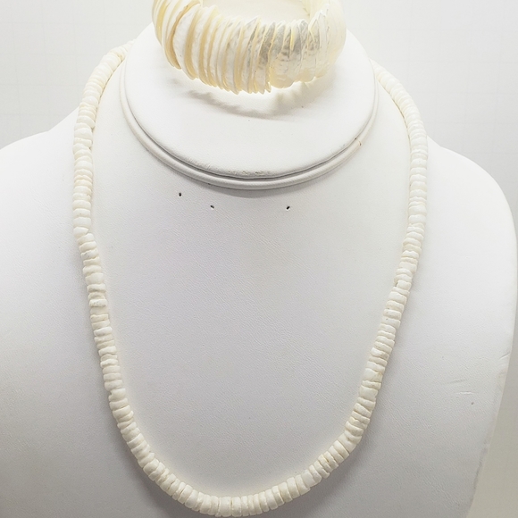 NECKLACE/BRACELET Natural Pulka Shell - Picture 1 of 4